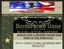 Tablet Screenshot of bordertownguns.com